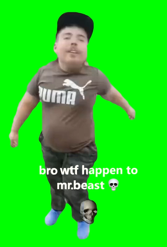 bro wtf happen to MrBeast 💀 (Green Screen)