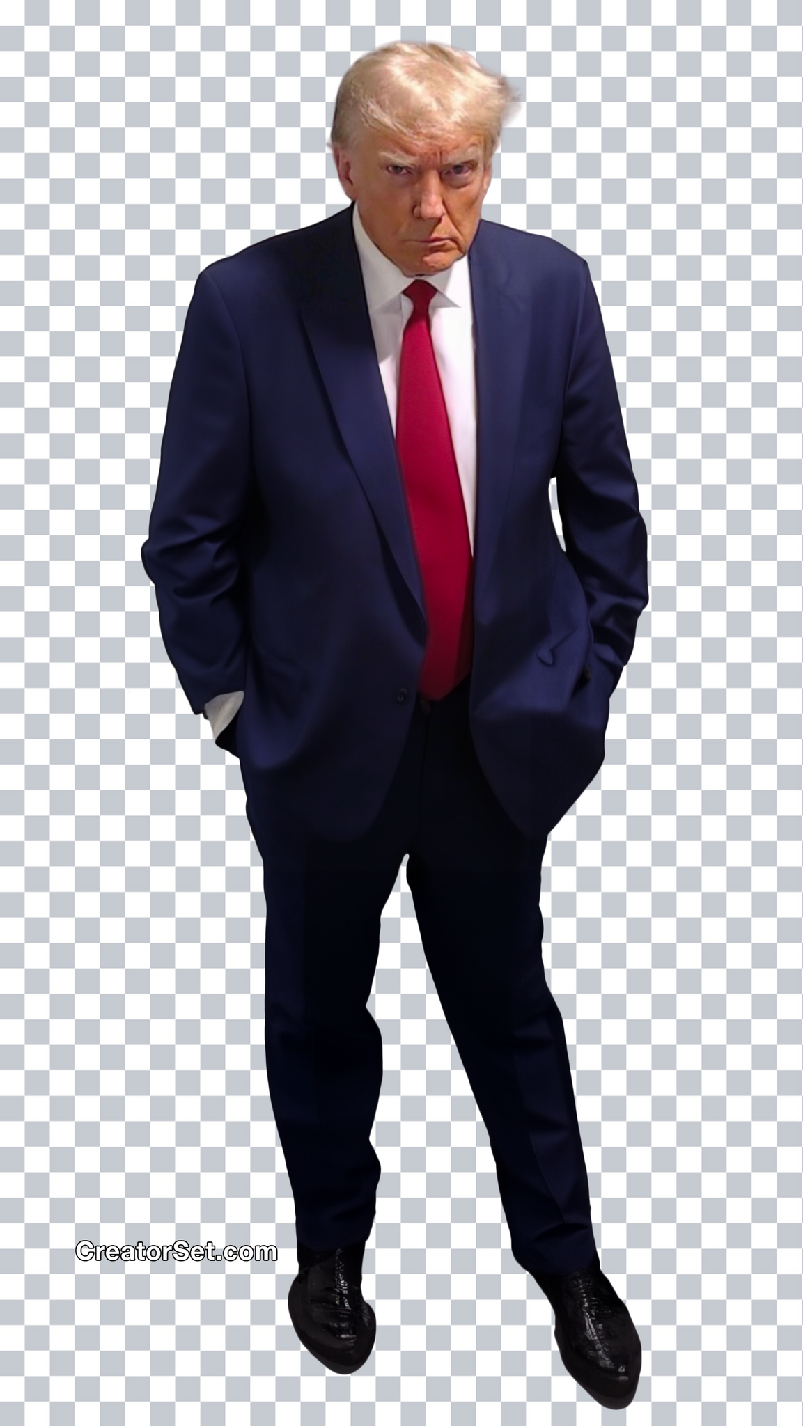 Donald Trump mugshot (Transparent PNG) (Green Screen) – CreatorSet