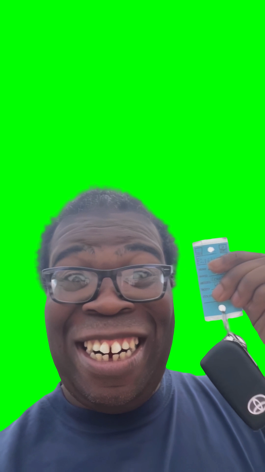 It's finally official, I'm a new car owner! - Avin Kroteh meme (Green Screen)