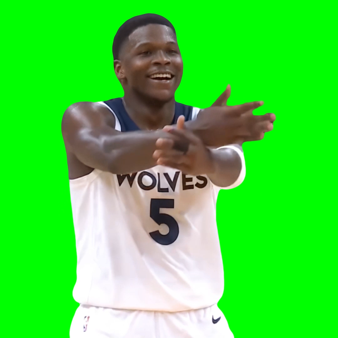 Anthony Edwards tells Suns to suck it NBA meme (Green Screen)