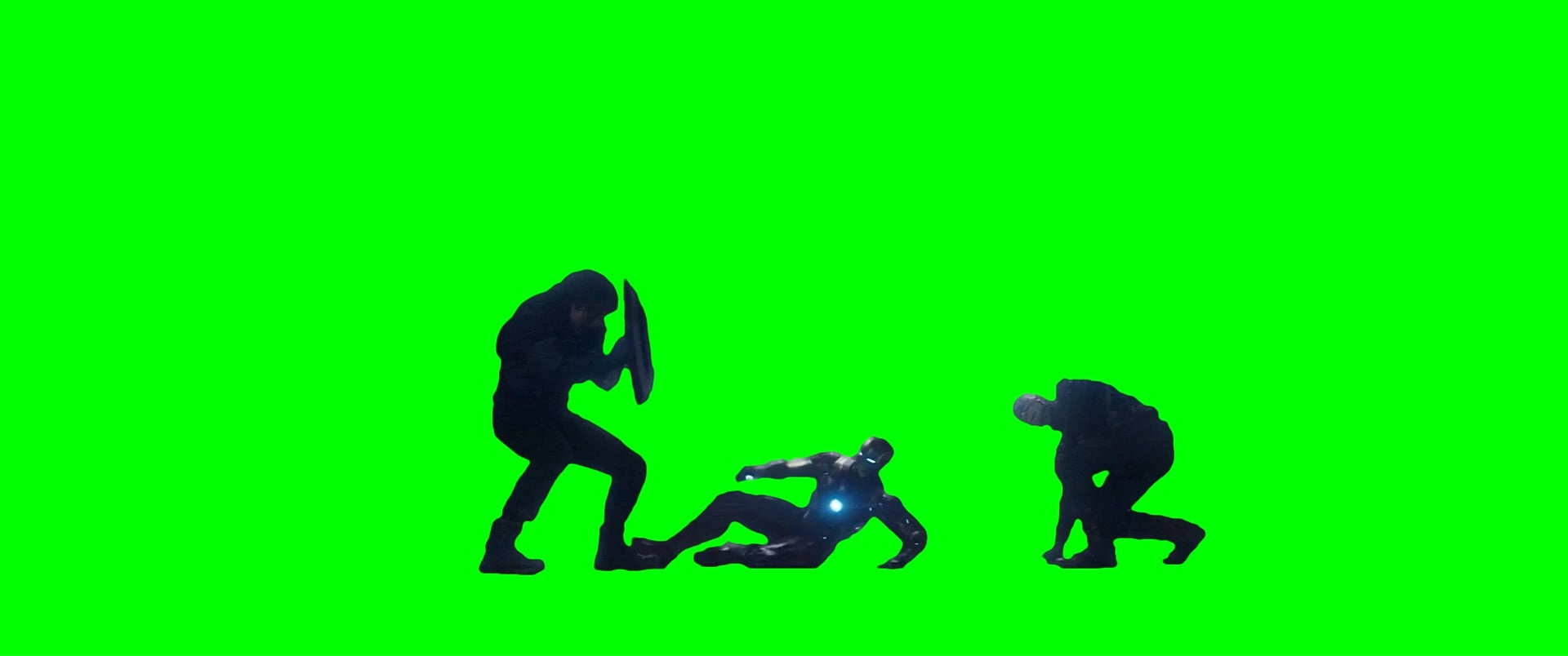 Iron Man vs Captain America and The Winter Soldier meme - Captain America: The Winter Soldier (Green Screen)