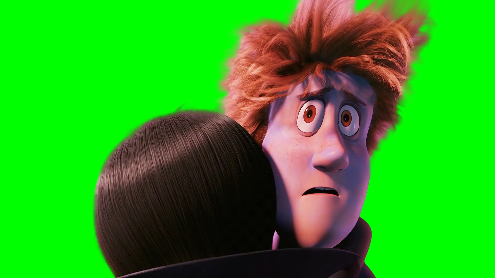 Johnny looking at Dracula meme - Hotel Transylvania (Green Screen)