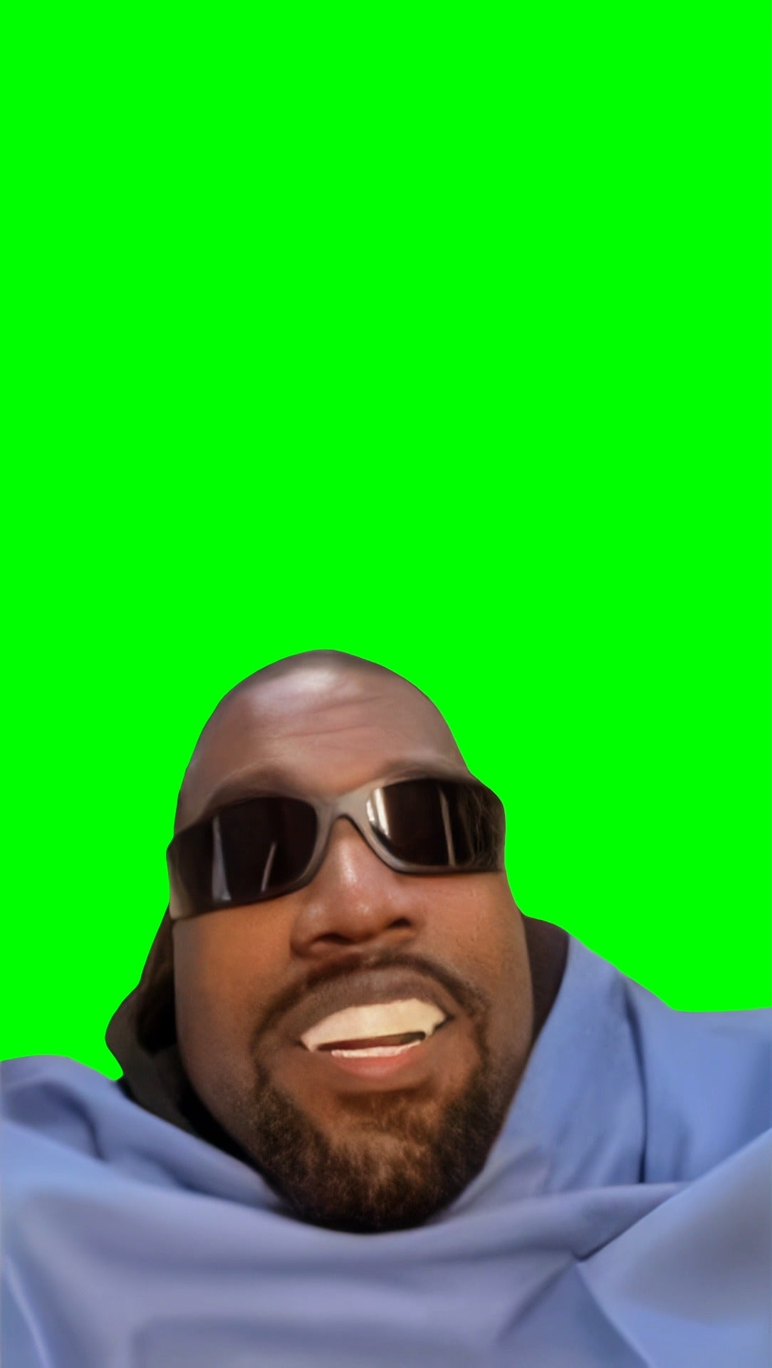 Kanye West saying “Ummm” during his Super Bowl Commercial meme (Green Screen)
