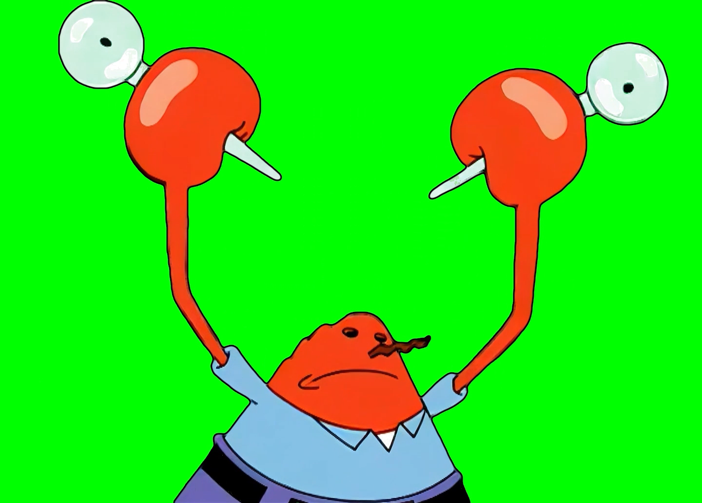 My Eyes Are Correct! Mr. Krabs meme - SpongeBob SquarePants (Green Screen)