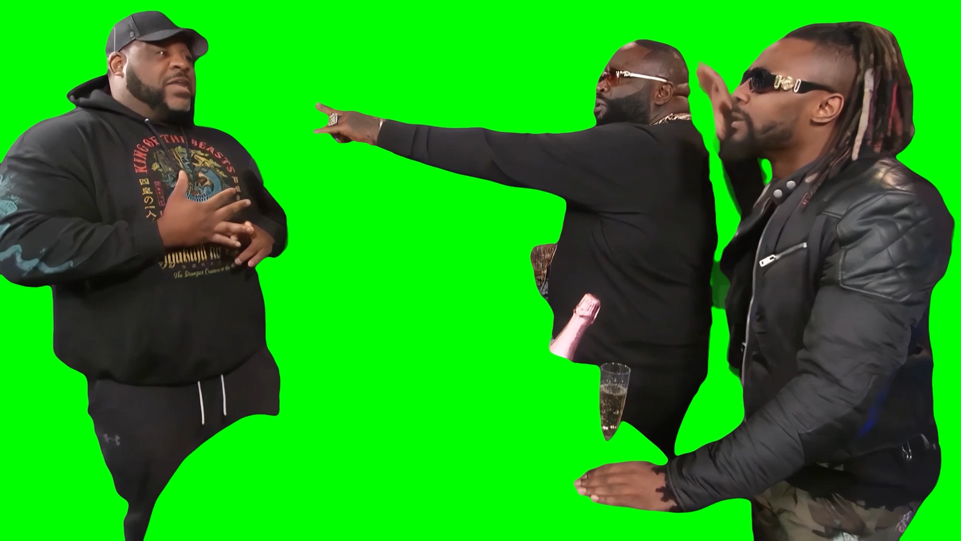 Rick Ross saying “FALSE ACCUSATIONS!” meme (Green Screen)