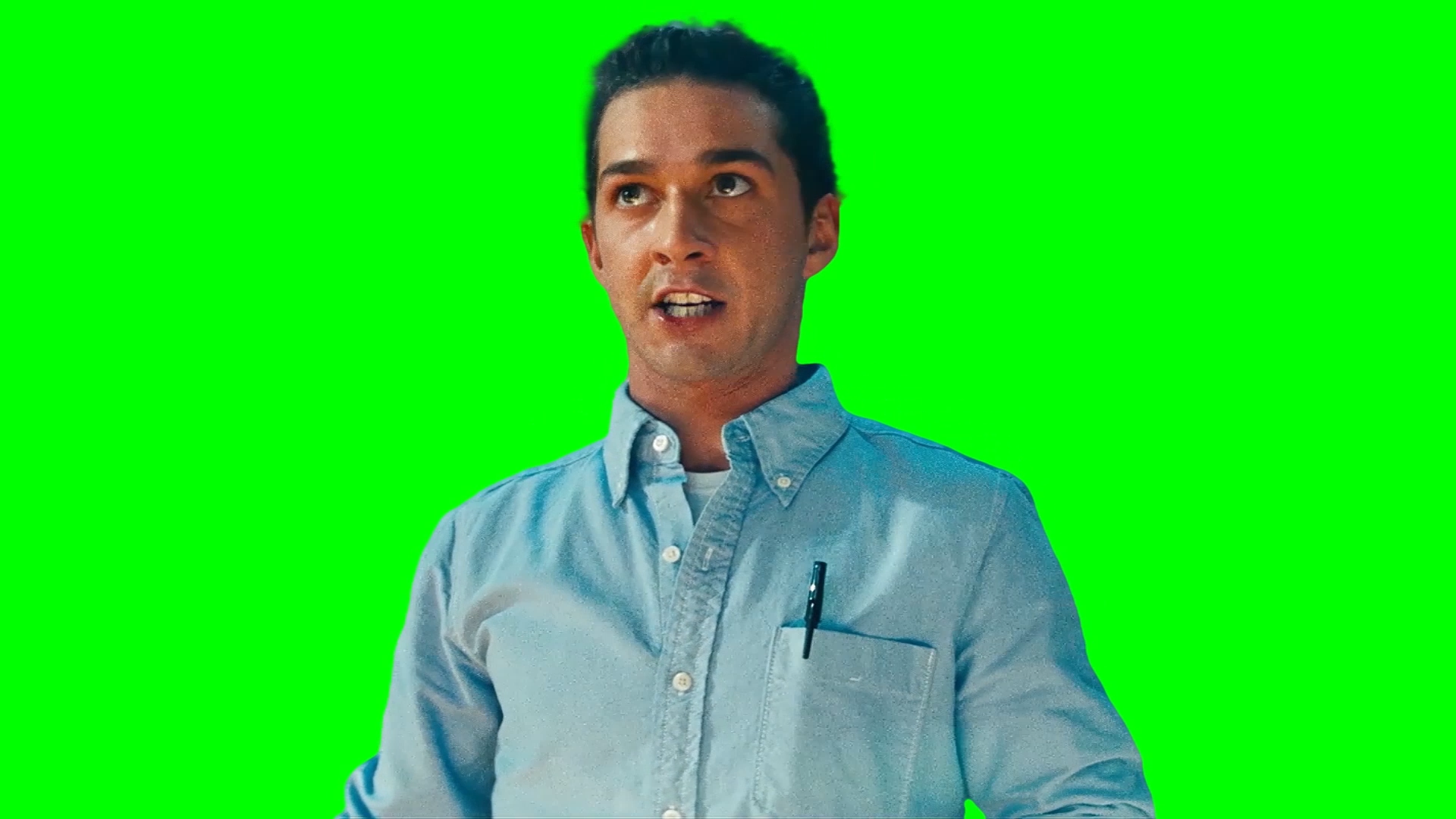 Sam Witwicky Speaking Fast meme - Transformers 2 (Green Screen)