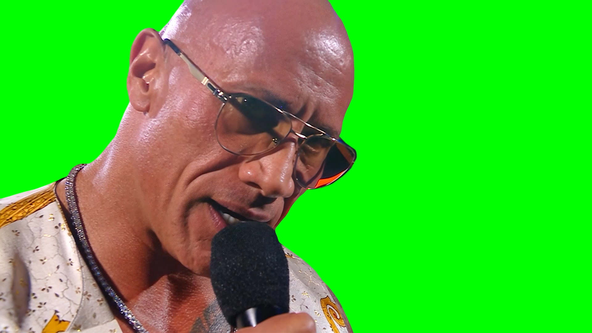 The Rock WWE meme - What can I say except you're welcome? (Green Screen)