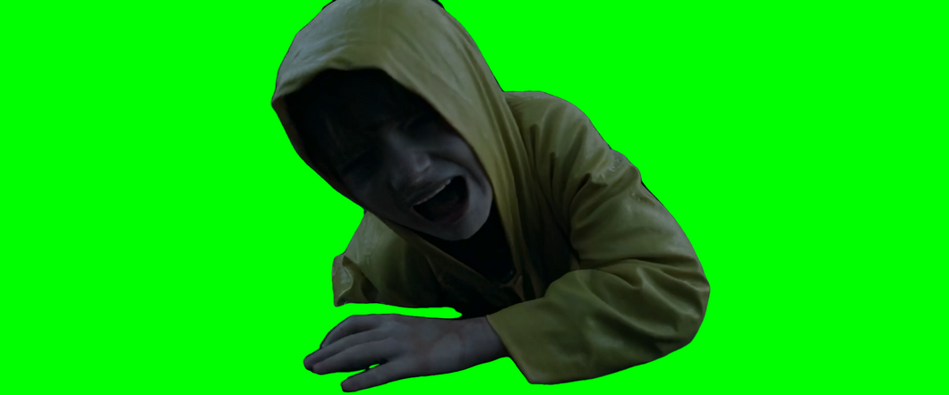 Georgie Getting Dragged into the Sewers meme - IT (Green Screen)