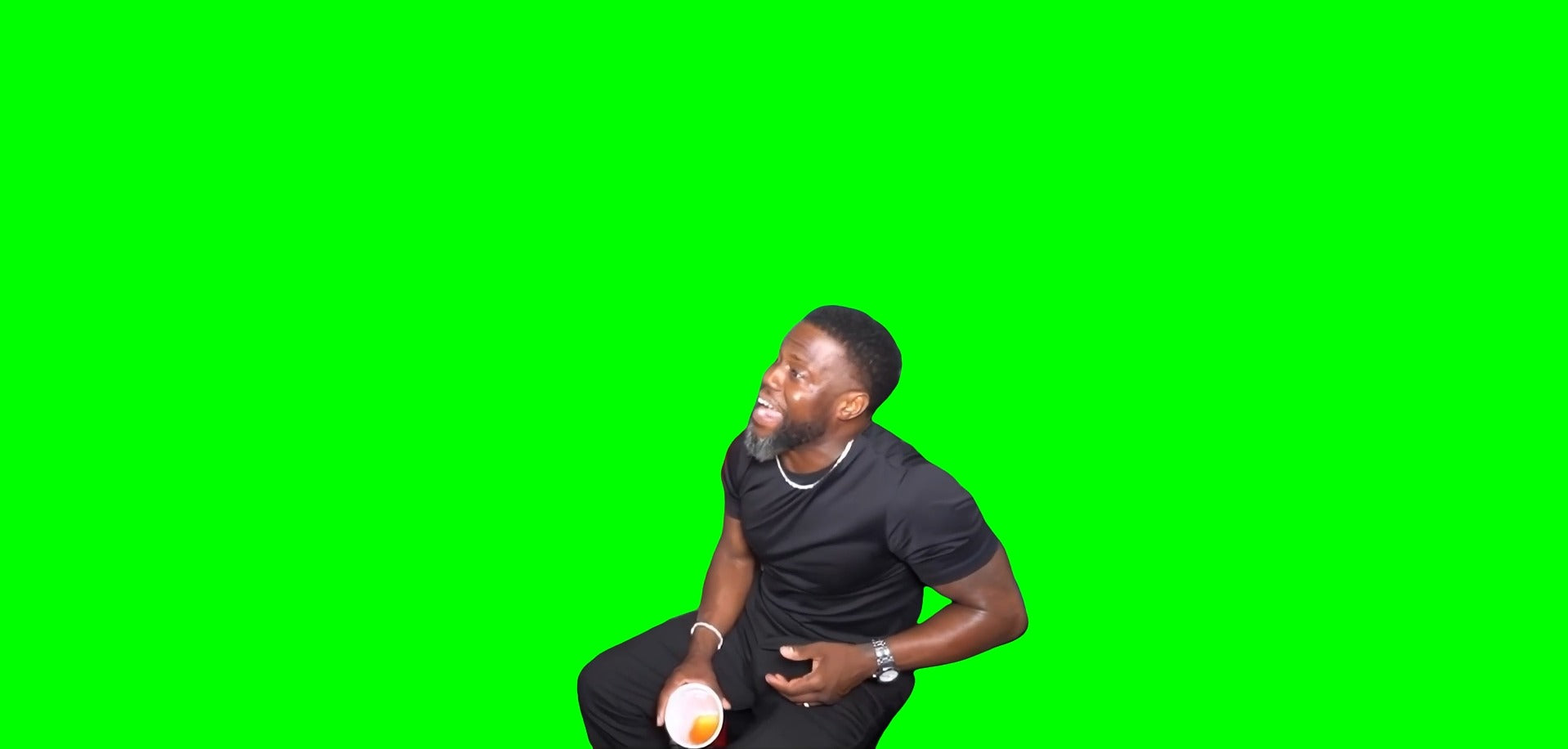 Kevin Hart saying “GOD DAMN! FUCK!” meme (Green Screen)
