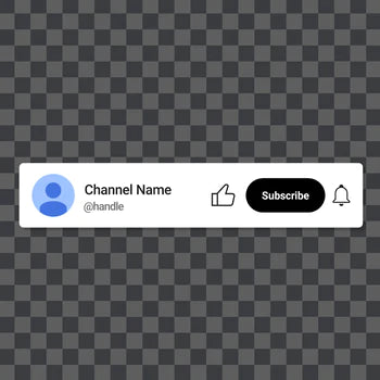 YouTube Subscribe Animation with Username