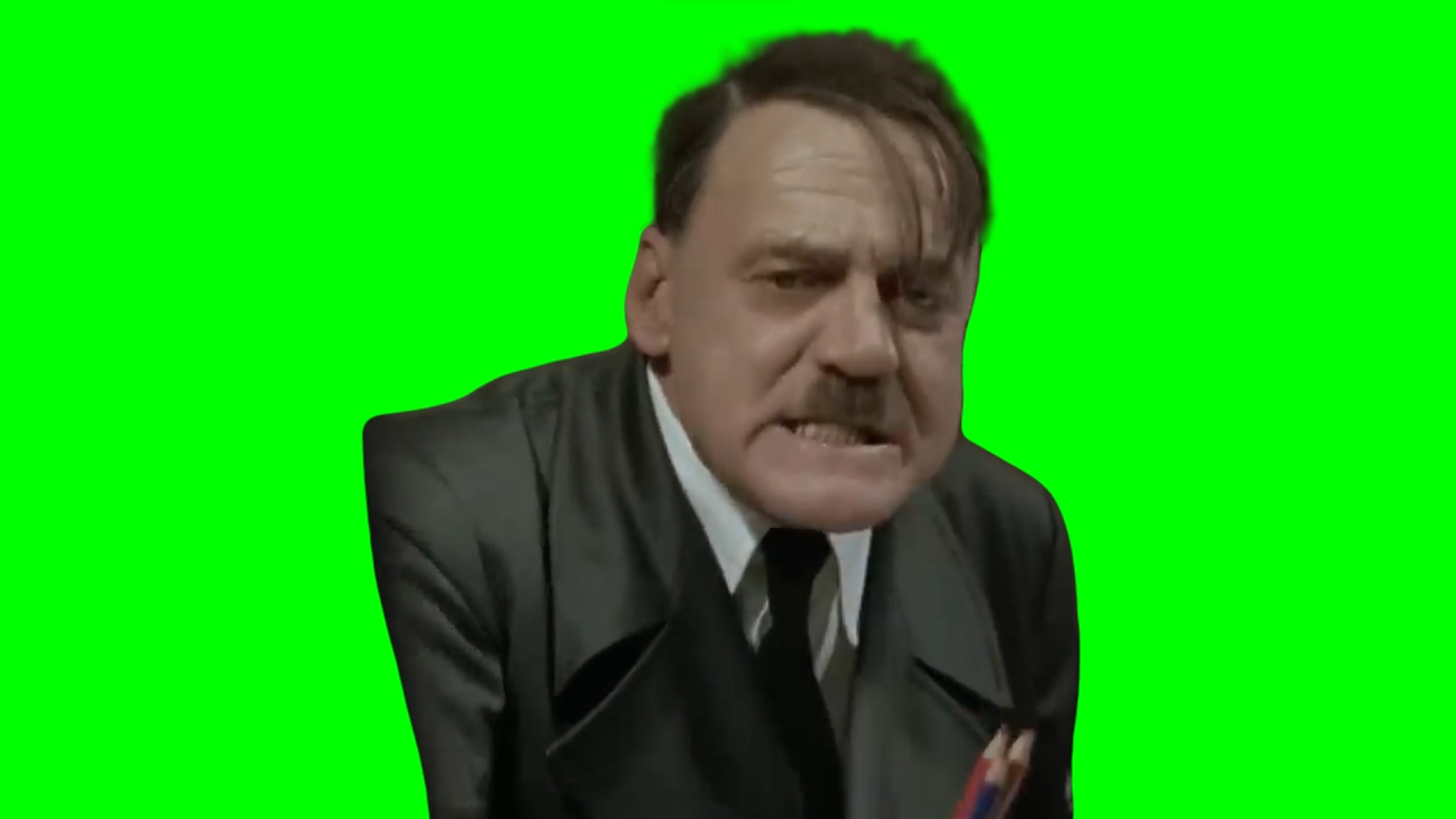Downfall 2004 movie - Angry Mustache Guy Rant (Green Screen)