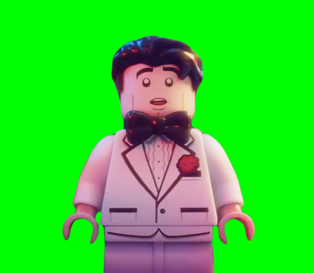 LEGO Batman falling in love meme - The Lego Batman Movie (Green Screen)
