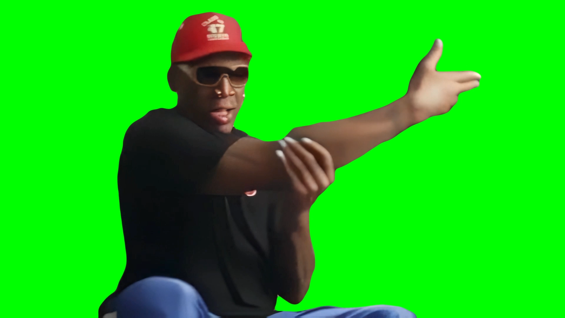 Dennis Rodman meme - Click I Go This Way (Green Screen)