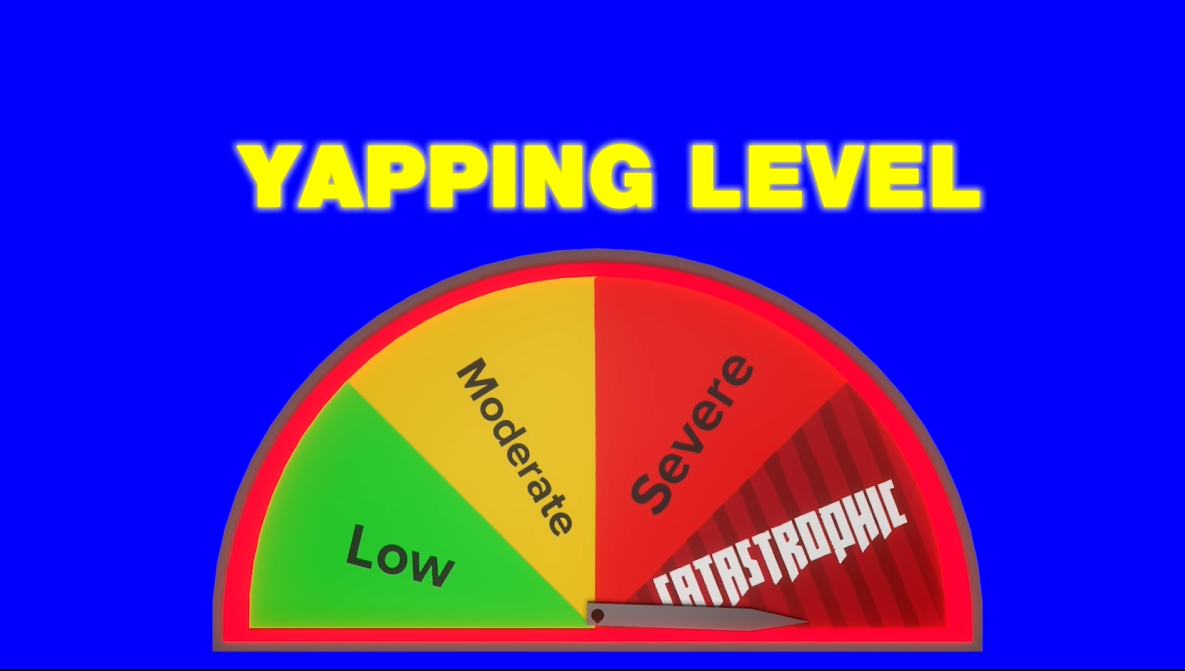Yapping Level Meter meme (Green Screen)