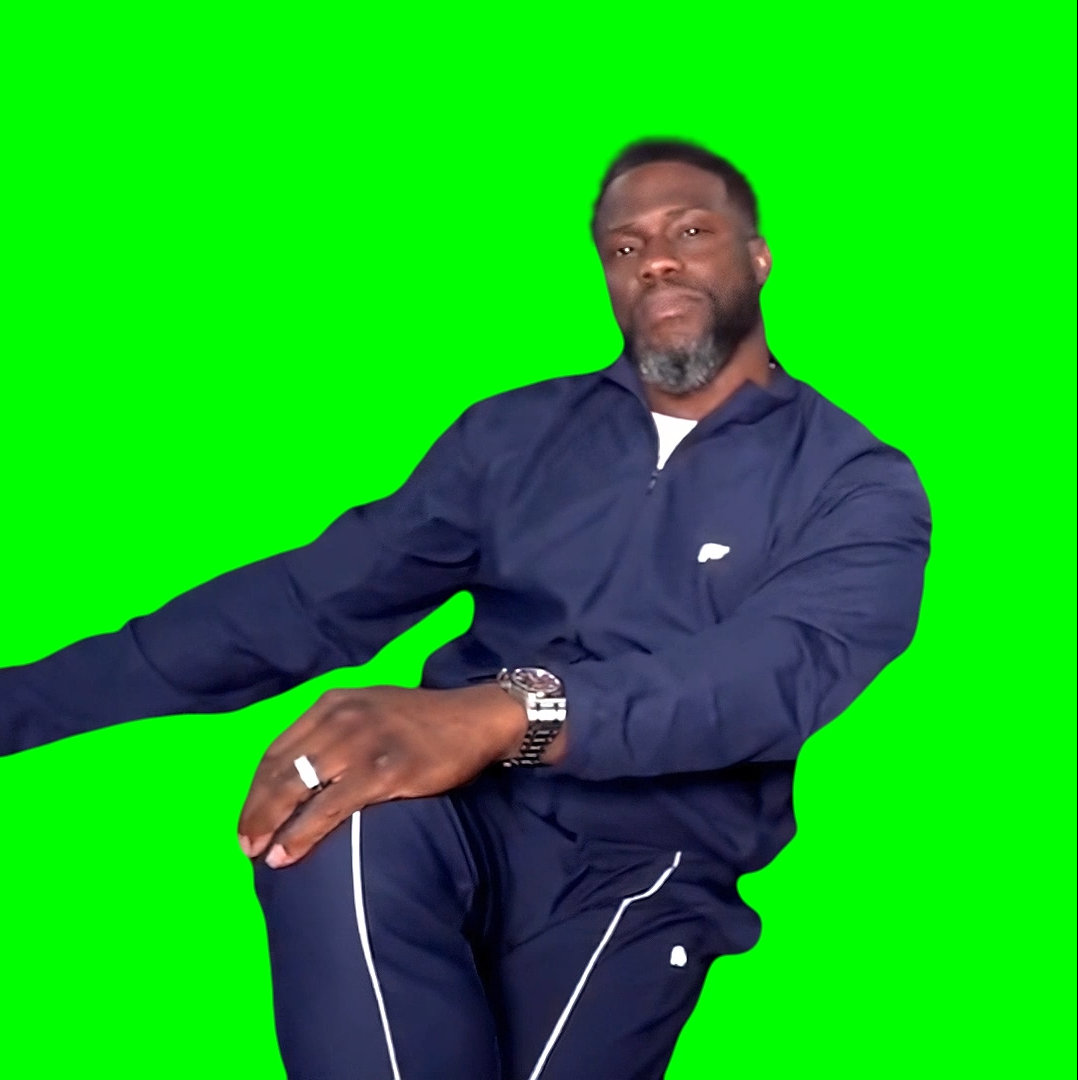 Kevin Hart Rizz Locking in meme - Kai Cenat Livestream (Green Screen)