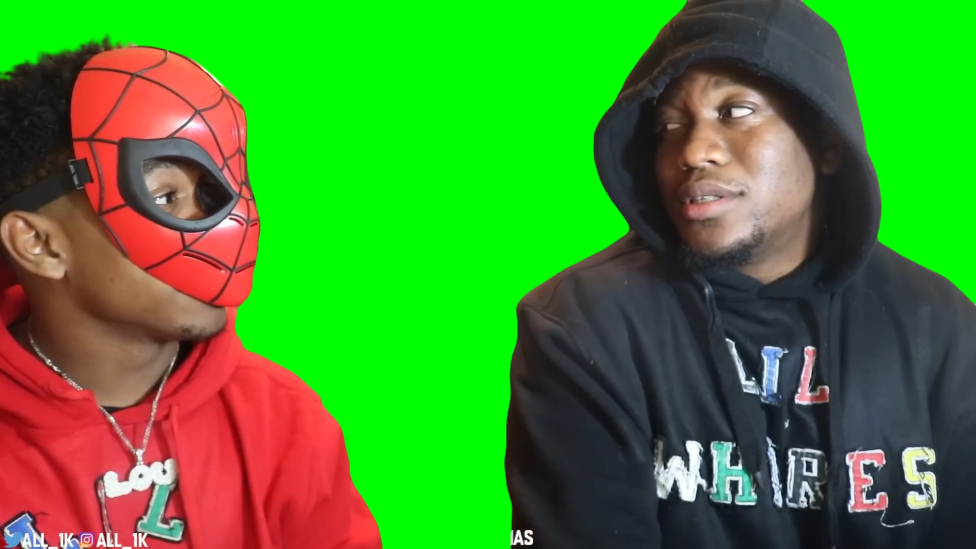 Zias B LOU - BOW! HELLO! meme (Green Screen)