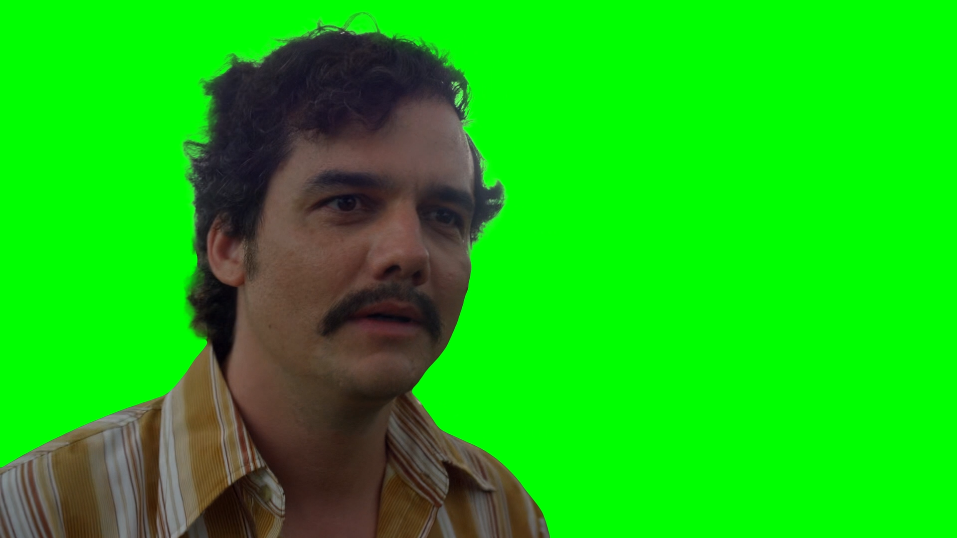 Pablo Escobar Looking Happy and Smoking