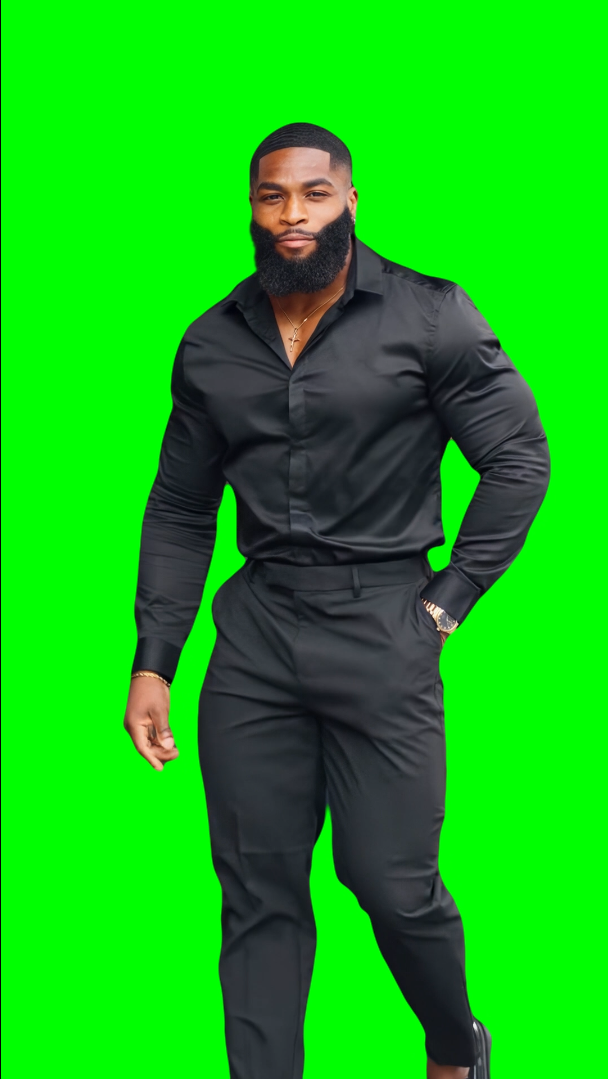 Black Guy walking and wearing a Black Suit meme (Green Screen) CreatorSet Black Guy walking and wearing a Black Suit meme (Green Screen) CreatorSet
