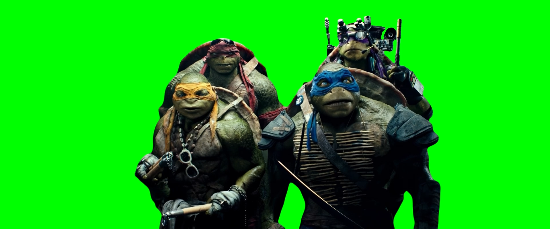 Teenage Mutant Ninja Turtles Beatboxing in the Elevator meme (Green Screen)