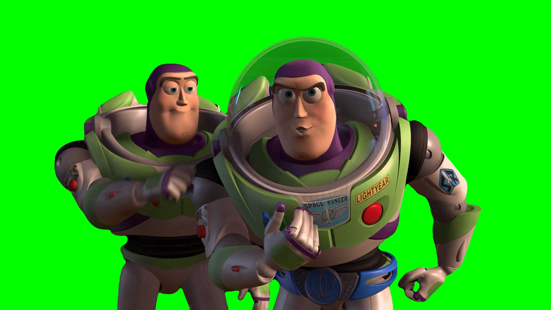 I am Buzz Lightyear and I am in Charge meme - Toy Story 2 (Green Screen)