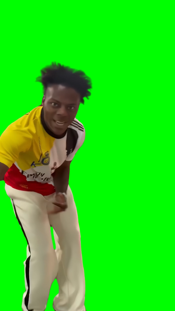 IShowSpeed running out of a Pit meme  (Green Screen)