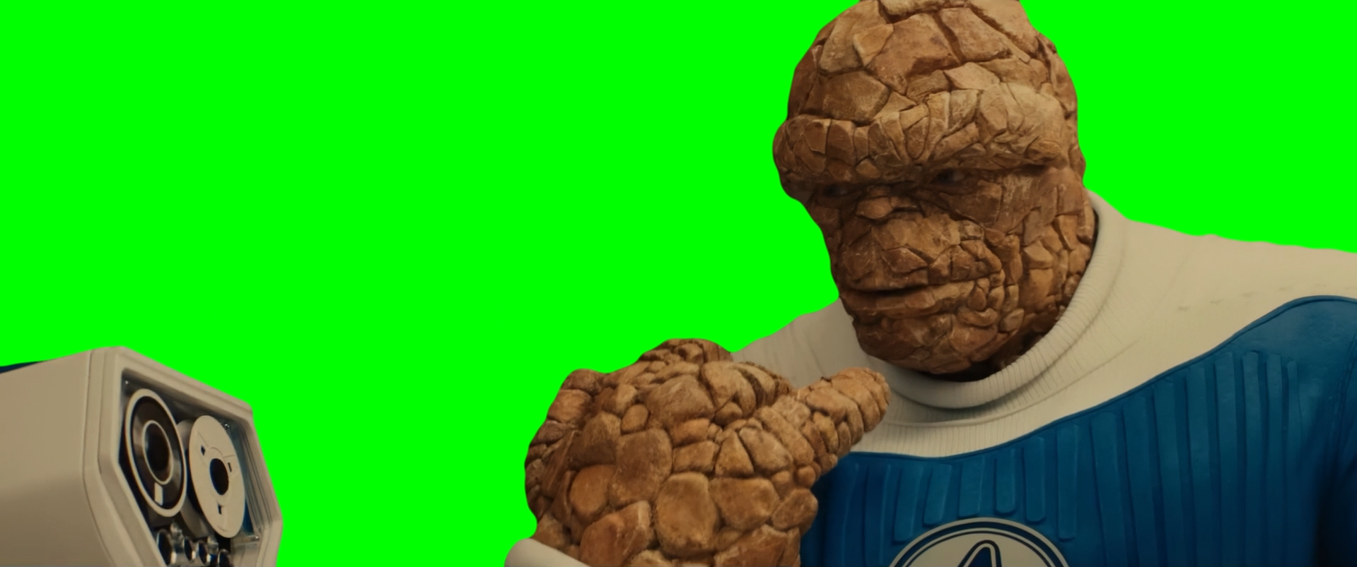 The Thing Tasting meme - The Fantastic Four: First Steps  (Green Screen)