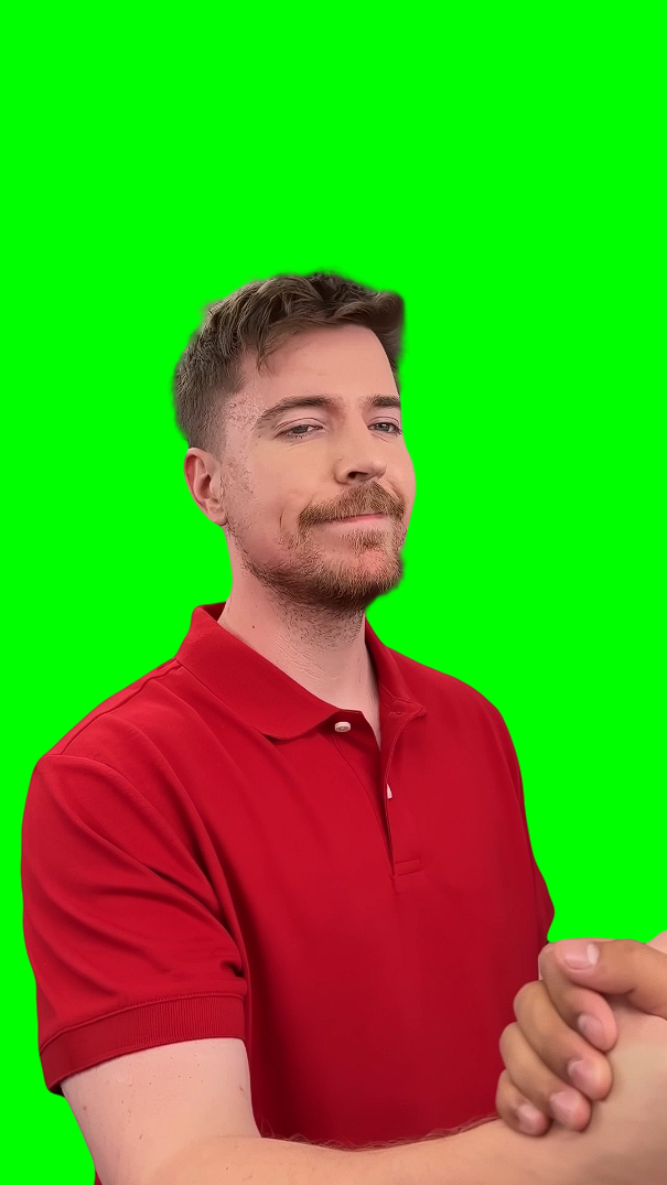 MrBeast Meeting ARGENBY meme (Green Screen)