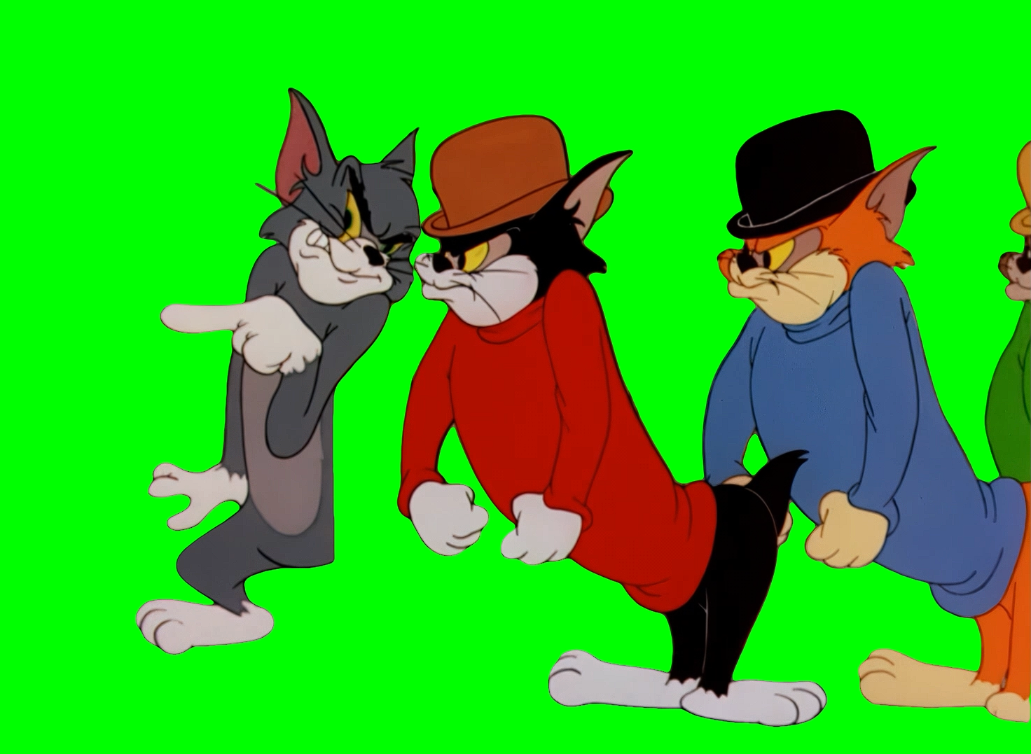 Tom Calling his Friends meme - Tom and Jerry  (Green Screen)