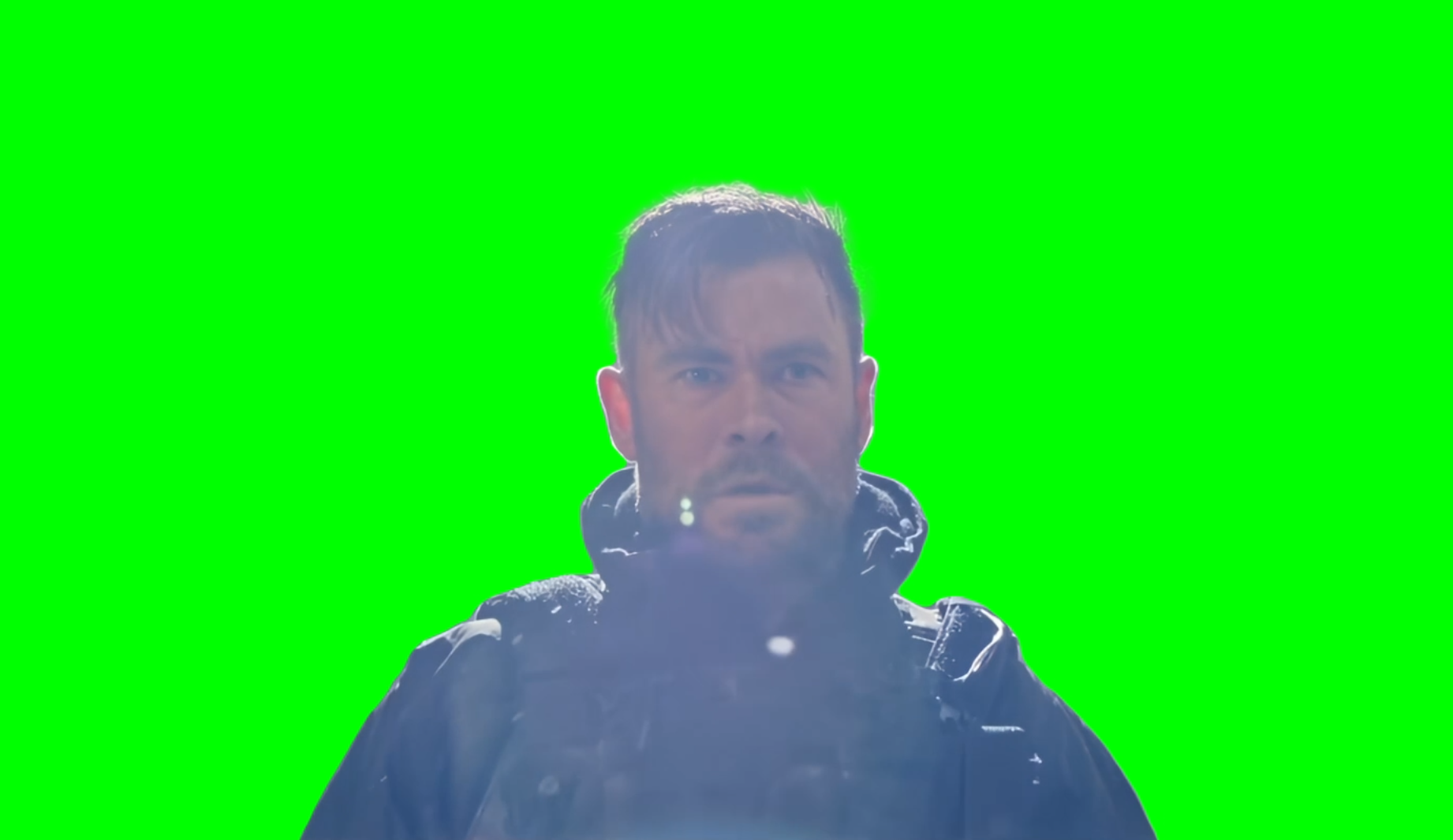 Chris Hemsworth Falling meme - Extraction 2 (Green Screen)