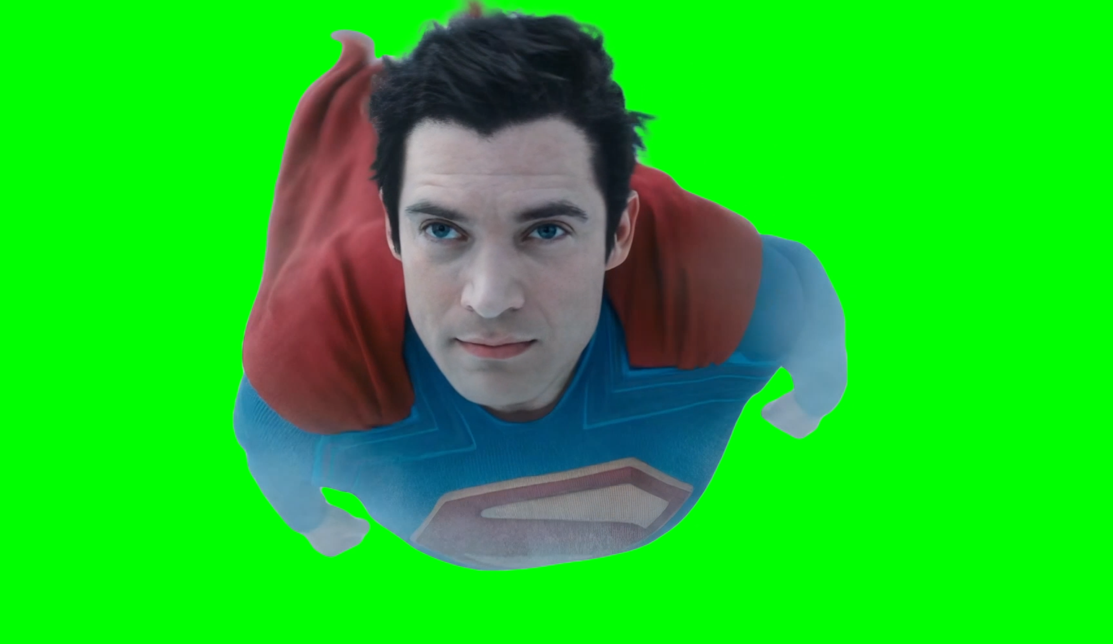 Superman Flying meme - Superman 2025 movie (Green Screen)