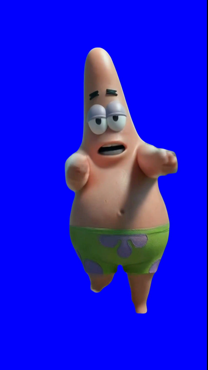 Patrick Star Dancing to Da Problem Solva meme V2 (Green Screen ...