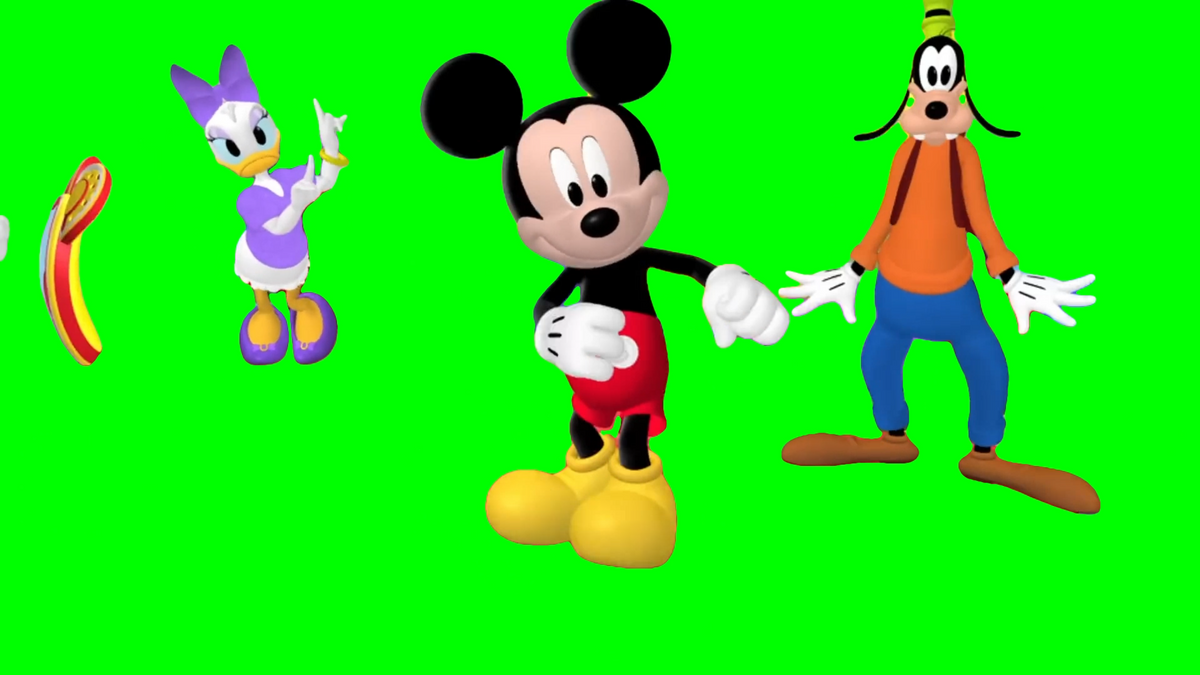 Mickey Mouse Clubhouse Hot Dog Dance meme (Green Screen) – CreatorSet