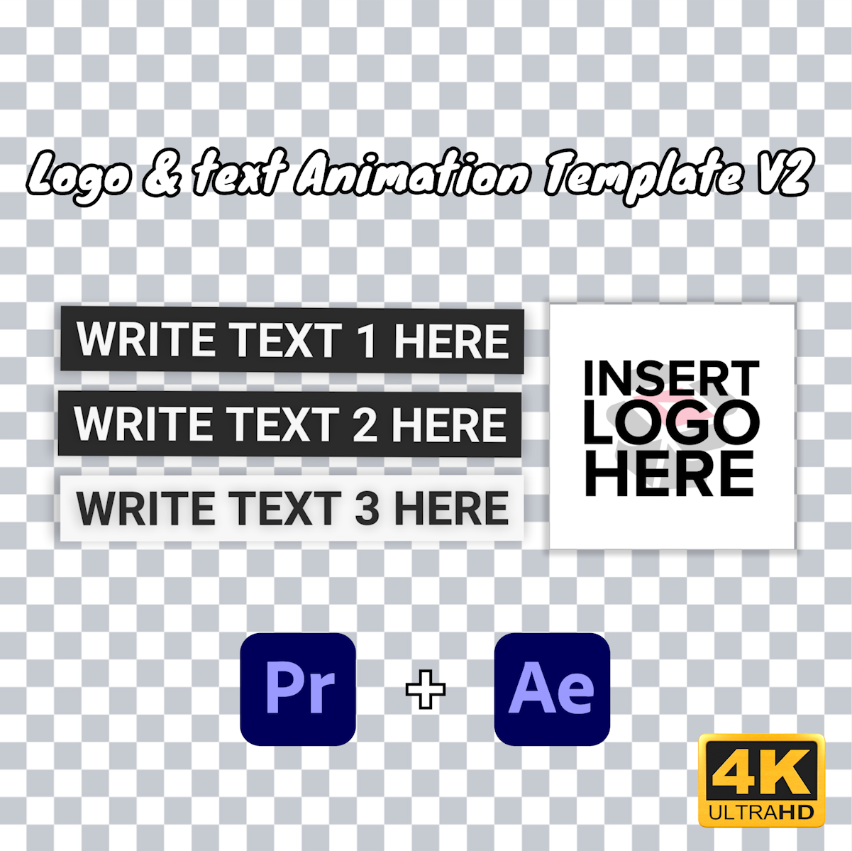 Right-Aligned Logo & Text Animation Template