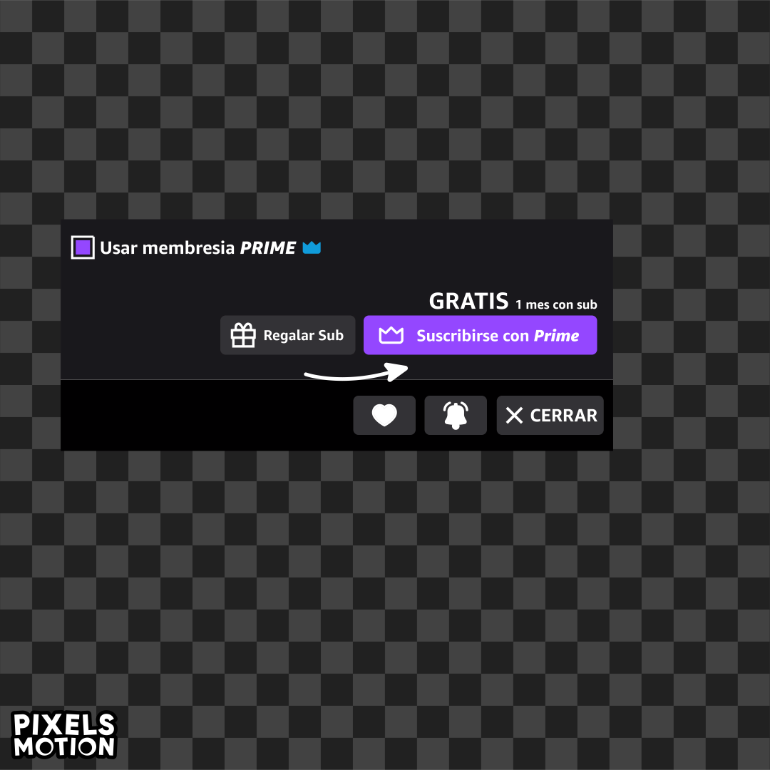 Twitch Prime Detailed Animation - Spanish version