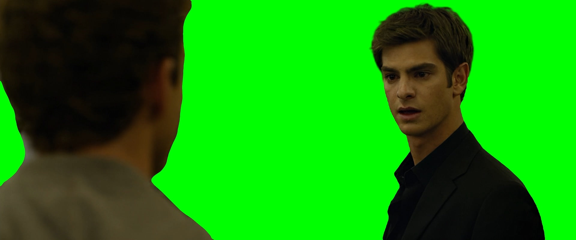 Andrew Garfield Fake Punch meme - The Social Network (Green Screen)