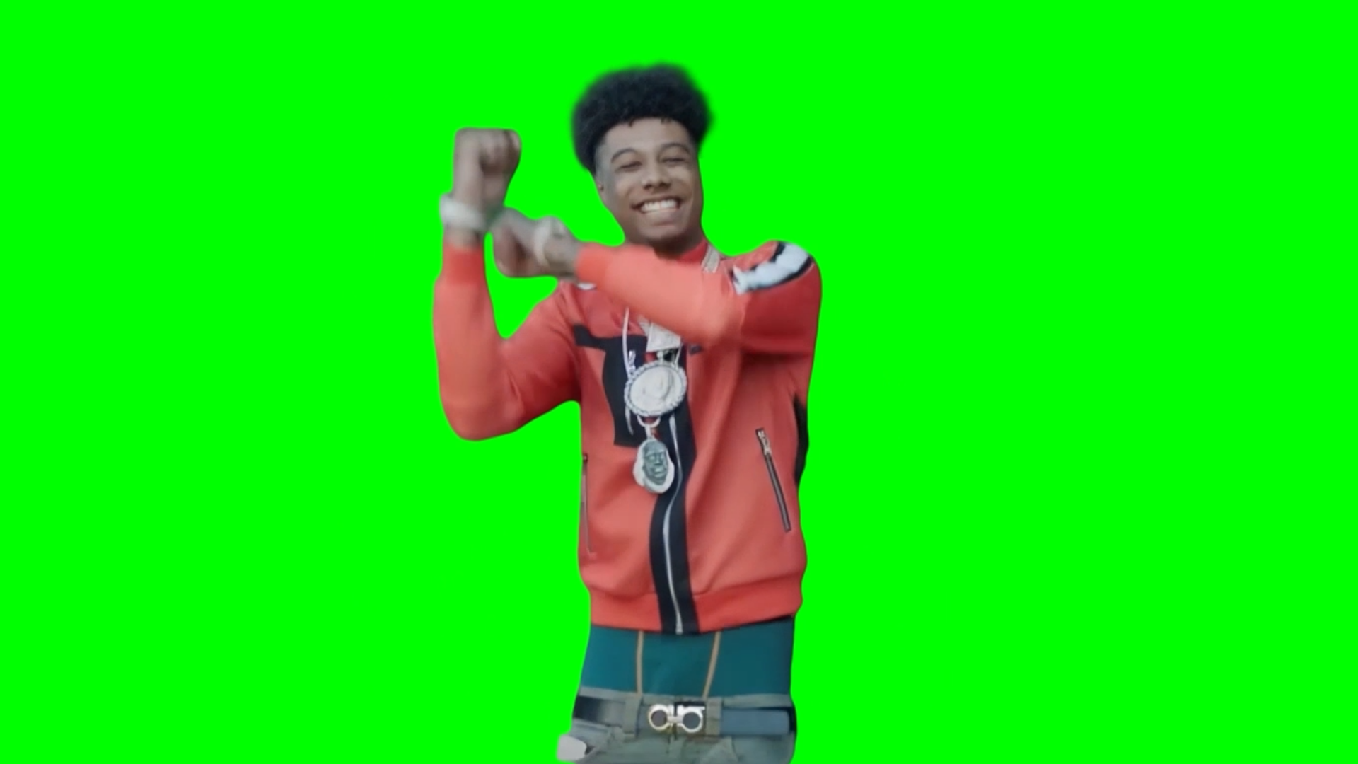 Blueface Baby Yeah Yeah AIGHT meme - NLE Choppa Shotta Flow (Green Screen)