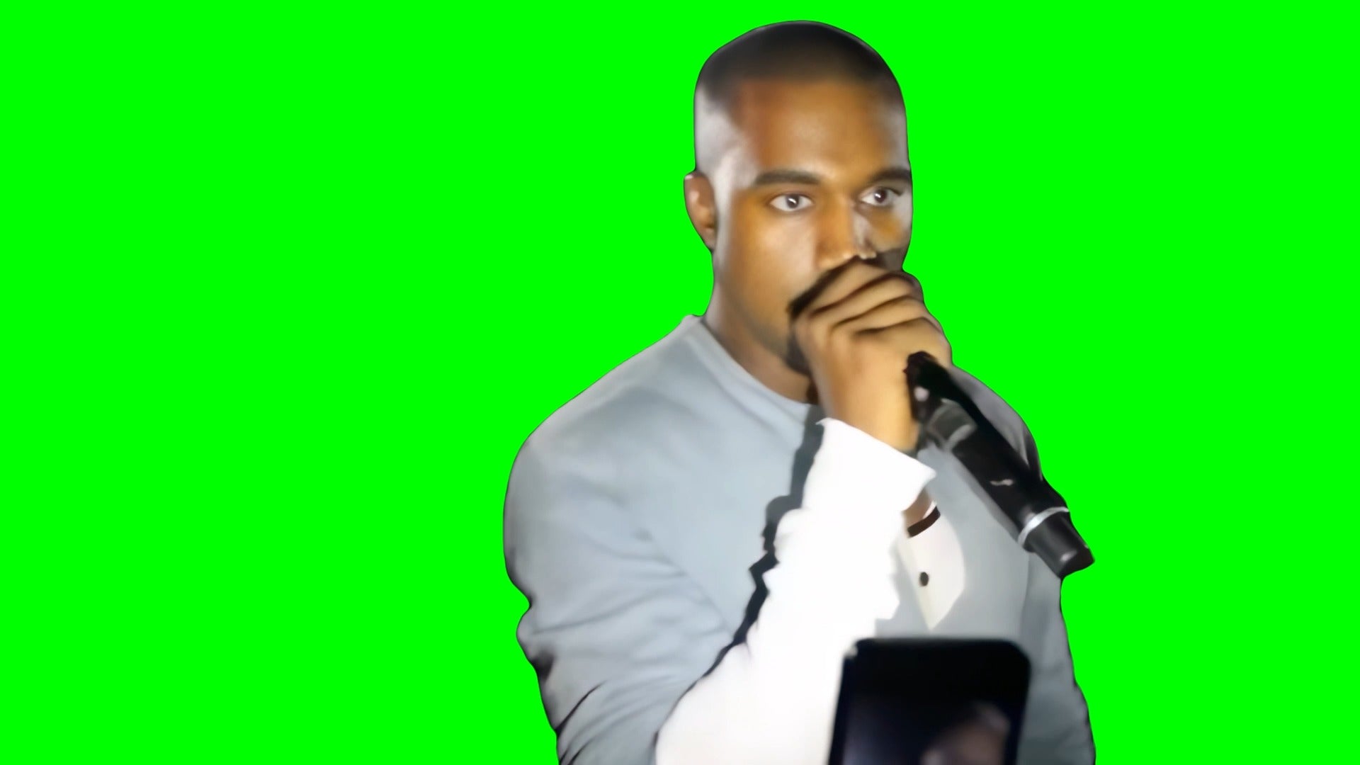 Kanye West saying “WE DON’T GIVE FUCK!” (Green Screen)