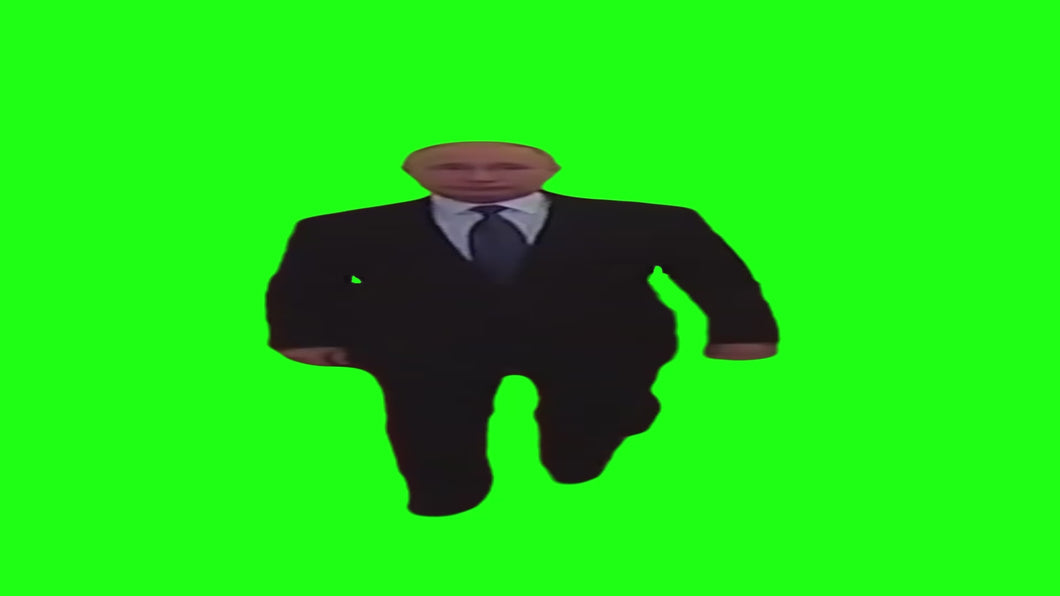 WIDE Putin Walking Meme (Green Screen)