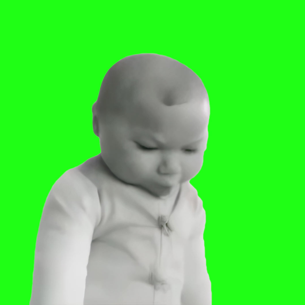 AI Niche Baby meme (Green Screen)