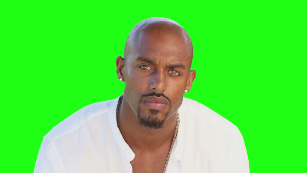 Lightskin Man Eating Candy meme (Green Screen)