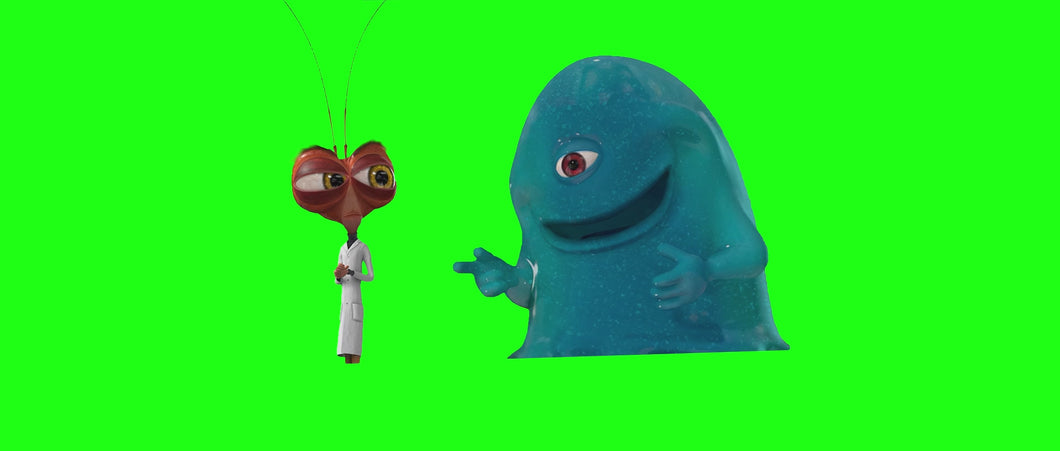 B.O.B. Forgets How To Breathe meme V2 - Monsters vs Aliens (Green Screen)