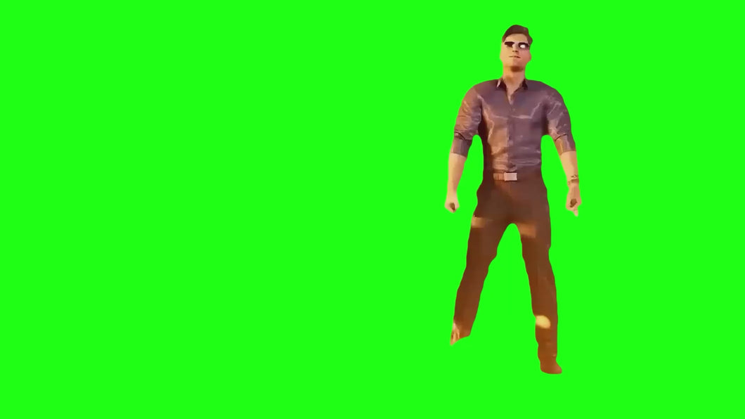 Johnny Cage middle finger meme - Mortal Kombat 1 (Green Screen)