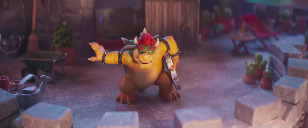 Bowser Showing Painting meme - The Super Mario Galaxy Movie (Green Screen)