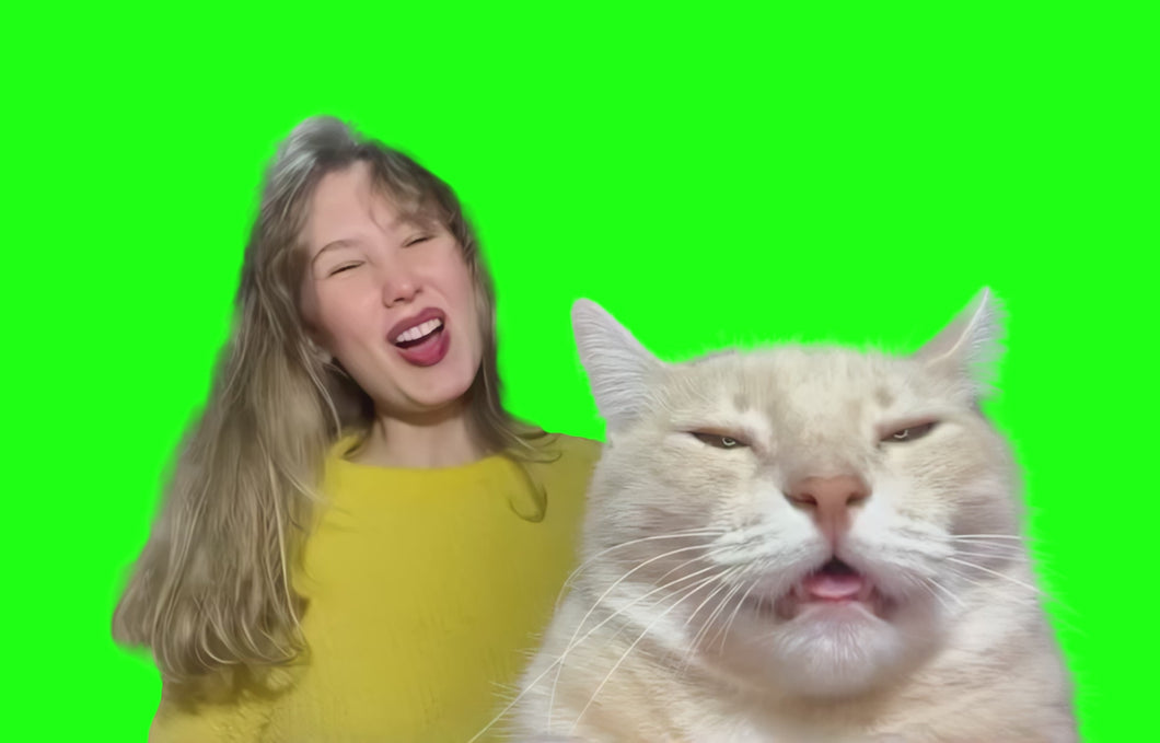 Call Me Maybe Cat meme (Green Screen)