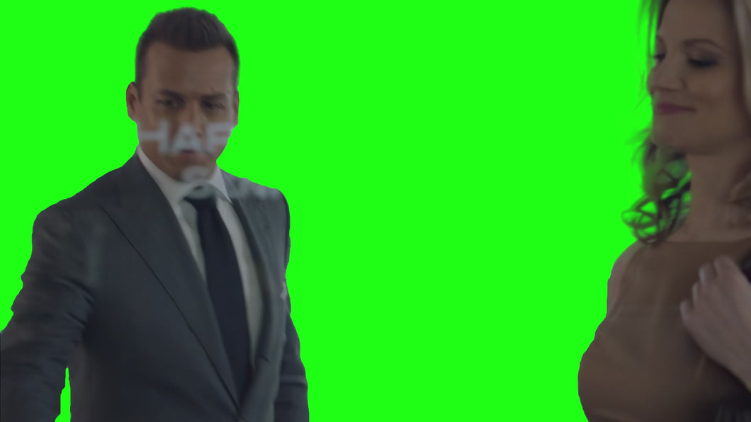 Suits Choosing Employee meme (Green Screen)
