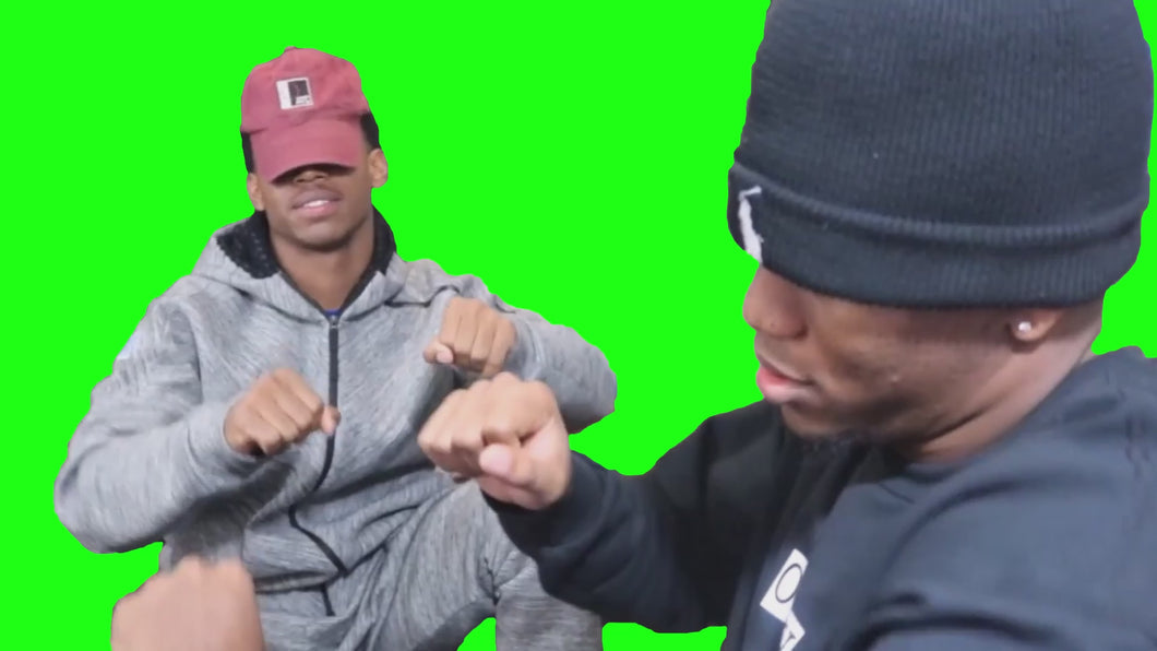 Zias and B.Lou Dancing meme (Green Screen)