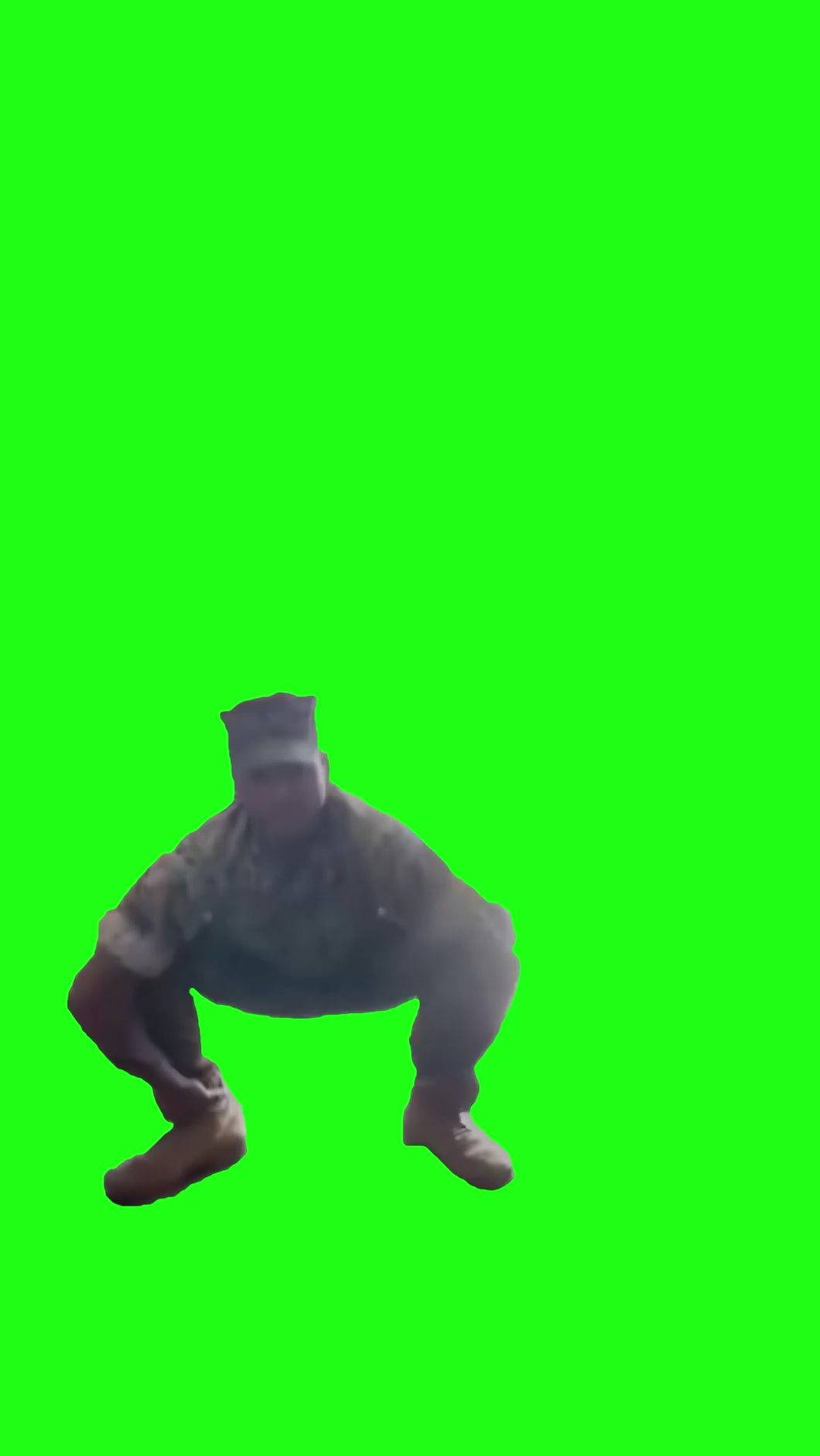 Soldier Bouncing and saying 