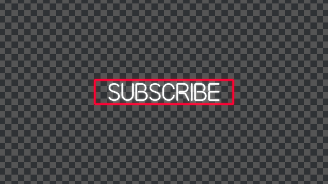 Neon Subscribe Button Animation