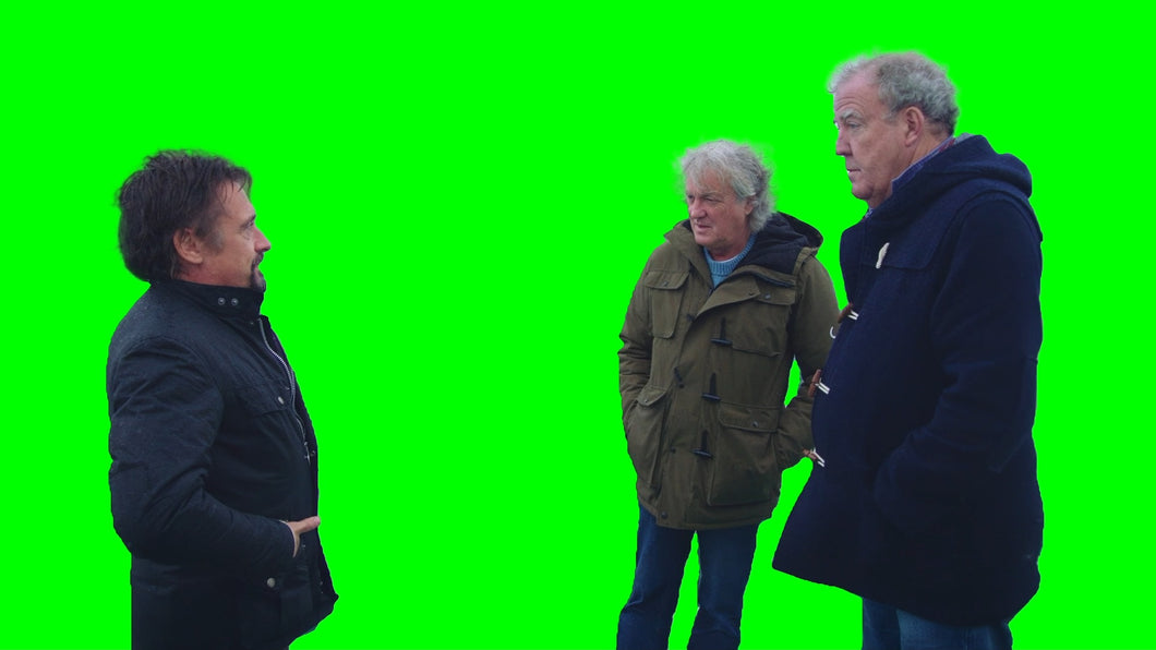 Clarkson and May staring at Hammond meme - The Grand Tour (Green Screen)