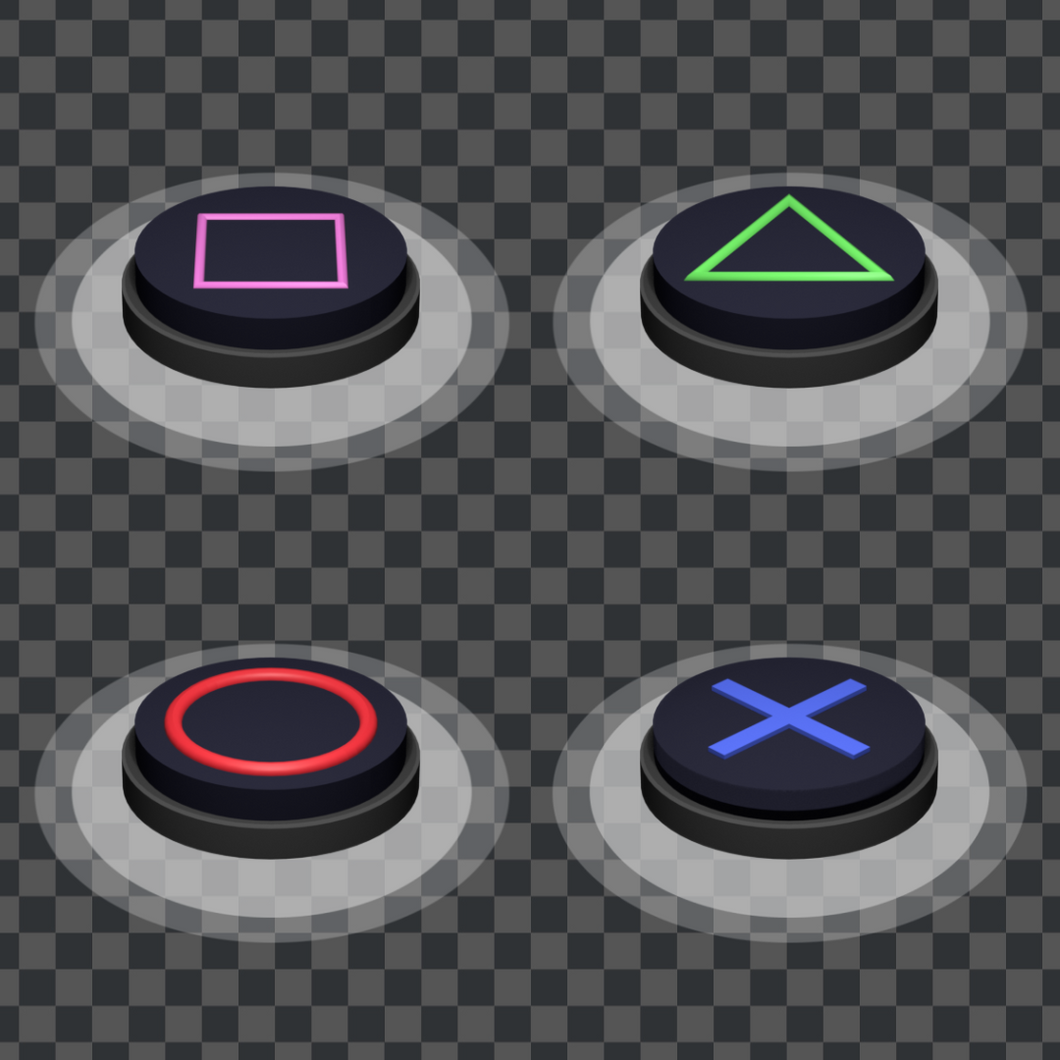 PlayStation Controller Button Press Animation – CreatorSet